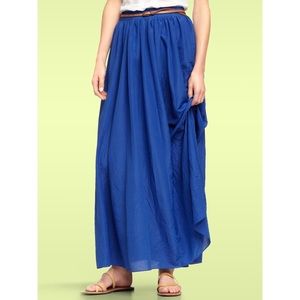 Cobalt Blue Maxi Skirt